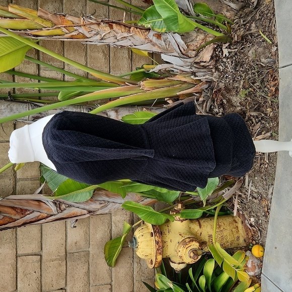 Vintage Betsey Johnson Peplum Pencil Dress black small - Picture 4 of 11